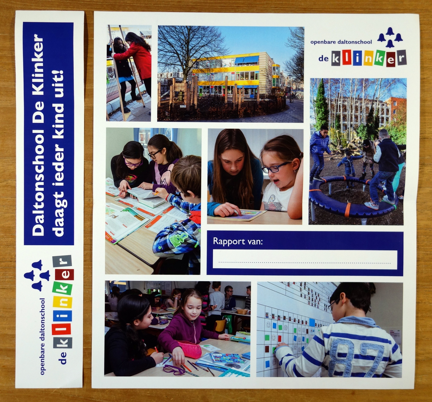 PF-Rapportmap blad en rug Daltonschool De Klinker